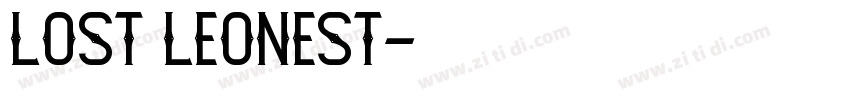 Lost Leonest字体转换